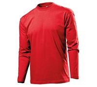 Stedman Apparel Classic-T Long Sleeve/ST2500 Camiseta, Scarlet Red, XL para Hombre