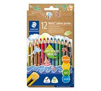 Lápiz triangular jumbo 12 colores multicolor ㅤ