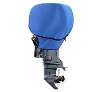 STEECA - Cubierta Impermeable para Motor fueraborda 600D, Resistente a la decoloración, Compatible con Motores de 50-115 HP, Color Azul