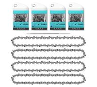STEEIRO 4-pack de cadenas de sierra 3/8" LP 1,1 mm 40 TG 25 cm con 1 archivo compatible con Ein hell Ma kita, Hus qvarna, Ore gon y más (3/8" 1.1 mm 40 TG)
