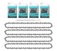 STEEIRO Juego de 4 cadenas de sierra 3/8"LP 1.1 mm 44 TG 30 cm con 1 archivo compatible con sierras Stihl y más (3/8" 1.1 mm 44 TG)