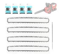 STEEIRO Juego de 4 cadenas de sierra de 1/4" 1,1 mm 64 TG para 30 cm de | Compatible con motosierras Stihl MSA 60 MSA 70 MSA 120 MSA 140 MSA 160 MSA 200 MS 151, con 1 archivo