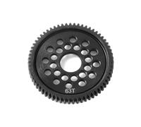 Steel 63T Spur Gear Big Gear RC Piezas de repuesto mejoradas para Tamiya TB05 TC01 RC Car