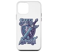 Steel and Spirit Griffin Shield Fantasía Espada Runas Magia Carcasa para iPhone 12 Mini