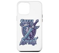 Steel and Spirit Griffin Shield Fantasía Espada Runas Magia Carcasa para iPhone 12 Pro MAX