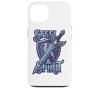 Steel and Spirit Griffin Shield Fantasía Espada Runas Magia Carcasa para iPhone 13