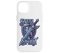 Steel and Spirit Griffin Shield Fantasía Espada Runas Magia Carcasa para iPhone 14 Plus
