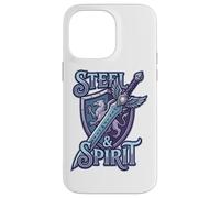 Steel and Spirit Griffin Shield Fantasía Espada Runas Magia Carcasa para iPhone 14 Pro MAX