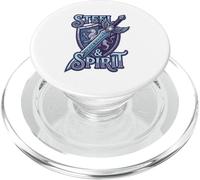 Steel and Spirit Griffin Shield Fantasía Espada Runas Magia PopSockets PopGrip para MagSafe