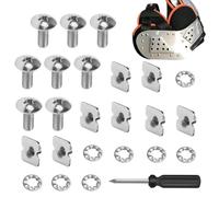 Steel Backplate Screws, Heavy Duty Hardware, Secure Football Gear, Reliable Youth Outdoor Practice Training Kit, Functional Sports Field Competition Accessory, Equipment Gear for Games, Teams, 1,3 cm