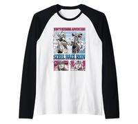 Steel Ball Run Johnny and Gyro Comic Book Panels Anime Camiseta Manga Raglan