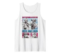 Steel Ball Run Johnny and Gyro Comic Book Panels Anime Camiseta sin Mangas