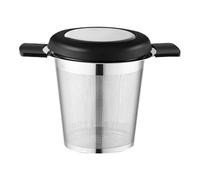 Steel Brew Infuser, Fine Mesh Strainer, Hot Drink Filter, Interactive Portable Cup Insert Brewing Tool for Home Office Kitchen Travel Camping Pot Mug Kettle Tea Coffee Use 3.94x2.76x1.77 Inches