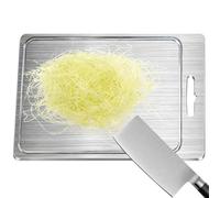 Steel Cutting Board - 304 Stainless Steel Chopping Board, Double-Sided Use, Dishwasher Safe | Durable Kitchen Cutting for Meat Vegetables Dough Hygienic Food Prep Easy Cleaning