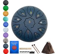 Steel Drum, Steel Drums for Adults, 6 Inch 11 Notes for Adults Beginner Gift Families and Friends with Music Book Stickers Mallet and Carry Bag (Navy Blue)