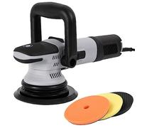 Steel Force PRP67509 Pulidora de doble acción/DA de 6 pulgadas, enceradora con interruptor de bloqueo y 6 velocidades variables para detalles de automóviles, limpieza de azulejos y pulido de madera