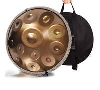 Steel Hand Drums De 432 Hz/440 Hz, 9/10/12 Notas Percusión De Tambor Handpan Con Bolsa Handpan, Trípode Y Mazo for Batería, Instrumento De Percusión Manual De 22 Pulgadas for Adultos(10 notes(432Hz))