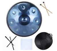 Steel Hand Drums - Handpan Drum, Tambor De Mano Kurdo En Re Menor, Tambores Handpan Instrumento De Percusión De Tambor Handpan De Acero De 432 Hz, 2 Mazos Y Soporte Para Tambor De Mano(9Notes)