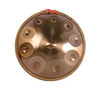 Steel Hand Drums - Handpan Drum, Tambor De Mano Kurdo En Re Menor, Tambores Handpan Instrumento De Percusión De Tambor Handpan De Acero De 432 Hz, 2 Mazos Y Soporte Para Tambor De Mano(Gold,9Notes)