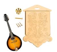 Steel Mandolin Tailpiece - Tailpiece Cover | 8-String Mandolin Bridge with Buckle and Screws, Instrument Accessory Replacement | For School, Beginners, Festivals