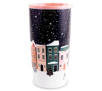 Steel Mill & Co Holiday Village - Vaso de acero inoxidable, taza festiva para café/té con encantador diseño navideño, Holiday Village