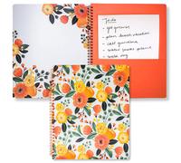 Steel Mill & Co Lindo cuaderno de espiral grande con rayas universitarias, 11 x 9,5 pulgadas, tapa dura duradera y 160 pginas rayadas, color nar