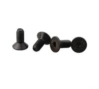 Steel MTB Bike Lock Shoe Cleat Mounting Screws for Self Locking Pedal Lock, Black Color, Pack of 4
