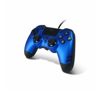 Steelplay Mando Blue Edition para PS4/PC - LED RGB, Cable 3 m, Botones programables
