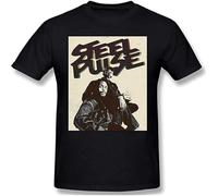 Steel Pulse Fashion Unisex 100% Cotton Short-Sleeve T-Shirts Black XXXL