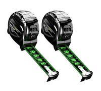 Steel Retractable Measuring Tape, Fluorescent 32.8ft Ruler Set, Portable Precision Tool for Woodworking Height Drawing and Daily Use, Durable Locking Mechanism, Easy Read Markings