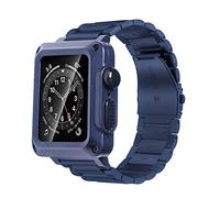 Steel Strap Case for 7 6 SE 5 4 3 se Stainless Steel Mod for IWatch 44mm 42mm 38mm 40mm Luxury Metal Case and Band Protective Cover