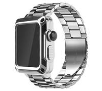 Steel Strap Case for 7 6 SE 5 4 3 se Stainless Steel Mod for IWatch 44mm 42mm 38mm 40mm Luxury Metal Case and Band Protective Cover