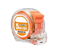 Steel Tape Measure, Unit Metric Imperial Scale, Retractable Measuring Tool, 1.9 cm Bold Markings, for Engineering, Home Projects, Electrician Use Precision Every Time