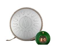 steel tongue drum, 14 pulgadas 15 notas 432HZ D Kurd Steel Tongue Drum Key C 440HZ Pastilla incorporada,for Meditation Yoga(D Kurd 432HZ)
