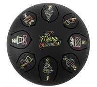 Steel Tongue Drum 6 pulgadas 8/11 Notestongue Drum Instrumento de percusión Handpan Drum Tutorial Book Mallets para niños