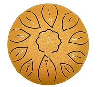 Steel Tongue Drum 6 pulgadas 8/11 Notestongue Drum Instrumento de percusión Handpan Drum Tutorial Book Mallets para niños