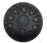 Steel Tongue Drum 6 pulgadas 8/11 Notestongue Drum Instrumento de percusión Handpan Drum Tutorial Book Mallets para niños