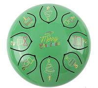 Steel Tongue Drum 6 pulgadas 8/11 Notestongue Drum Instrumento de percusión Handpan Drum Tutorial Book Mallets para niños