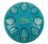 Steel Tongue Drum 6 pulgadas 8/11 Notestongue Drum Instrumento de percusión Handpan Drum Tutorial Book Mallets para niños