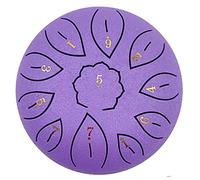 Steel Tongue Drum 6 pulgadas 8/11 Notestongue Drum Instrumento de percusión Handpan Drum Tutorial Book Mallets para niños