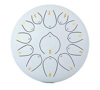 Steel Tongue Drum C Major, 10 pulgadas 13 notas Kids Tongue Drum Handpan Drum, kit de instrumentos de percusión con mazos de tambor, pegatinas de notas, púas for dedos, soporte de mazo y bolsa de conc