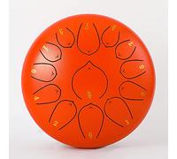 Steel Tongue Drum C Major, 10 pulgadas 13 notas Kids Tongue Drum Handpan Drum, kit de instrumentos de percusión con mazos de tambor, pegatinas de notas, púas for dedos, soporte de mazo y bolsa de conc