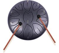Steel Tongue Drum de 6 Pulgadas 11 Tonos, Tambor de Mano con Mazos de Tambor/Bolsa de Transporte, Instrumento de percusión, Tambor de Lengua para Leeducación Musical Mind Healing Yoga, RVVUPNVJ
