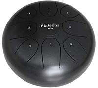 Steel Tongue Drum En Alliage D'acier 8 pulgadas 8 Sound Tambour À Main Avec 1 Paire De Maillets + Sac De Rangement Pour Méditation, Yoga Et Zen
