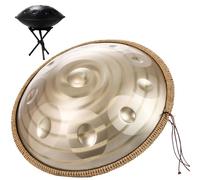 Steel Tongue Drum Handpan Drum D Minor 9/10/12 Notes Handpan Drum 22 Inch Handpan Drum 432HZ/440HZ Handpan Drum For Beginners Gift Kids(Spiral,10 Notes (432Hz))