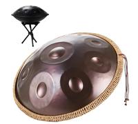 Steel Tongue Drum Handpan Drum D Minor 9/10/12 Notes Handpan Drum 22 Inch Handpan Drum 432HZ/440HZ Handpan Drum For Beginners Gift Kids(Purple,9 Notes (440Hz))
