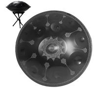 Steel Tongue Drum Handpan Drum D Minor 9/10/12 Notes Handpan Drum 22 Inch Handpan Drum 432HZ/440HZ Handpan Drum For Beginners Gift Kids(Mandala,12 Notes (432Hz))