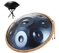 Steel Tongue Drum Handpan Drum D Minor 9/10/12 Notes Handpan Drum 22 Inch Handpan Drum 432HZ/440HZ Handpan Drum For Beginners Gift Kids(Blue,9 Notes (432Hz))