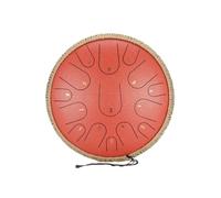 steel tongue drum, Instrumento de percusión profesional de tambor de lengua de acero etéreo con llave C de 14 pulgadas y 15 tonos,for Meditation Yoga(RDT300 with clamp)