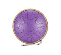 steel tongue drum, Instrumento de percusión profesional de tambor de lengua de acero etéreo con llave C de 14 pulgadas y 15 tonos,for Meditation Yoga(Signal Line)